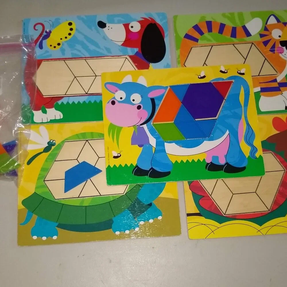 Melissa & Doug Animal Geometric Pattern Block